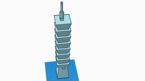 Building Taipei 101 with tinkercad!