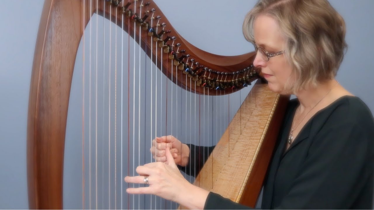 OPEN YOUR EYES harp music by Anne Crosby Gaudet YouTube