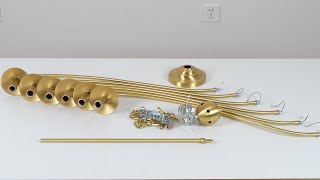 Saxon Candlestick Chandelier-installationvideo