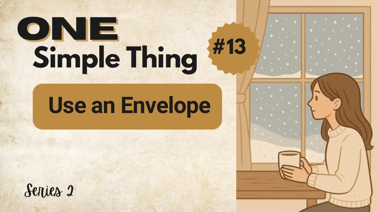 Один простой способ упростить ведение дневника — День 13, Серия 2: Используйте конверт