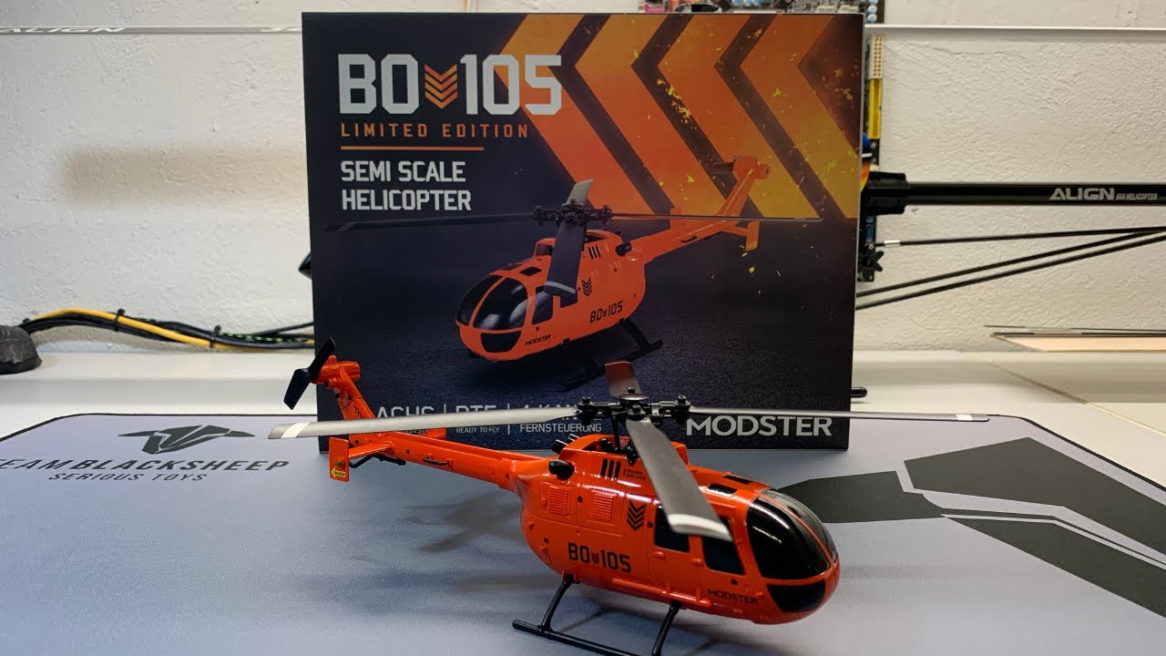 MODSTER BO-105 - Edition limitée : Hélicoptère à échelle !