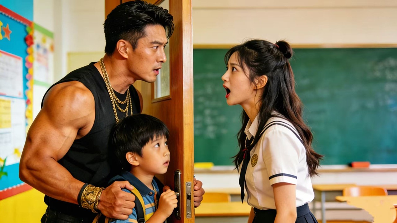 ظننت نفسي 18 وعزباء، وناديت زوجي بـ“العم”. فجأة ظهر مع طفل عند باب الصف: زوجتي… انتهيتِ؟