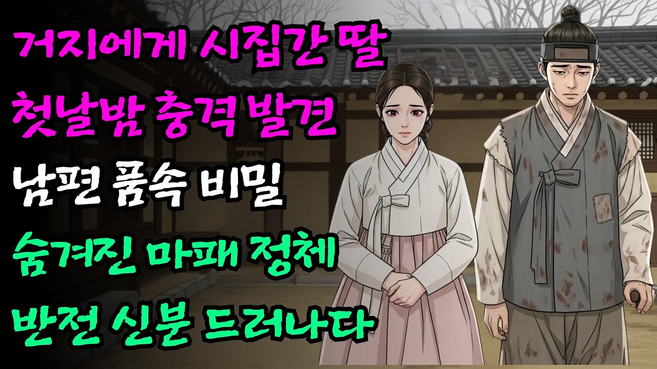 다리 저는 거지에게 억지로 시집간 막내딸이 첫날밤 남편의 품속에서 발견한 마패와 충격적 정체 | 감동 실화