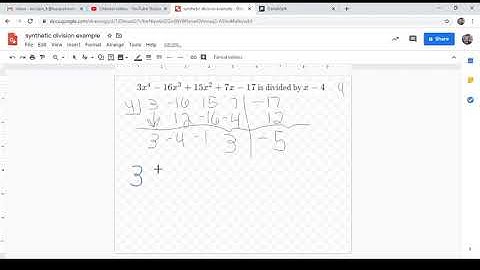 SYNTHETIC DIVISION ON DELTAMATH