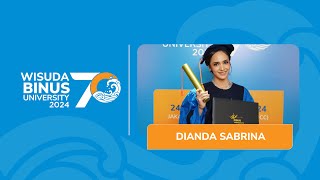 Cerita Dianda Sabrina Lulus Dari Binus Online Wisuda 70 Binus University