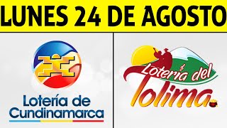 Resultados Lotería de CUNDINAMARCA y TOLIMA Lunes 24 de Agosto de 2020 | PREMIO MAYOR ???