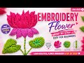 Embroidery flowers/How to make embroidery flowers 