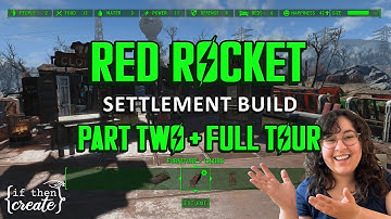 Red Rocket - PART TWO - a cozy fallout 4 settlement build! (no mods)