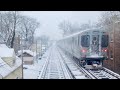 Chicago CTA Brown Line WINTER POV