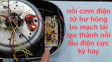 nồi cơm điện tử hư hỏng đừng vội vứt đi tái tạo thành nồi lẩu cực hay!