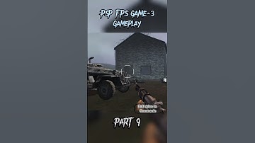 PSP FPS GAME 3 Gameplay PART 9 - PPSSPP Android #shorts #droidplaytv #ppsspp