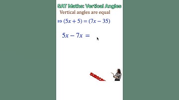 SAT Maths : Vertical Angles👉💯✅#vertical_angles #satmathhacks  #maths #trending