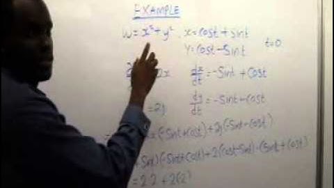 Calculus 3-Video 2 (14.4) The Chain Rule