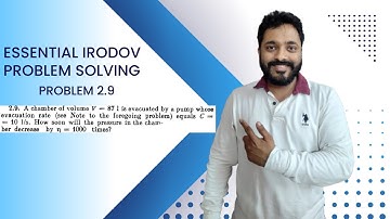 Essential Irodov Problem Solving Series | Question 2.9 | JEE / NEET | Concept Building |