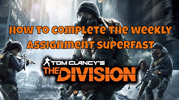 The Division - Fast Exotic Cache - How to complete your weekly assignment the fastest way possible