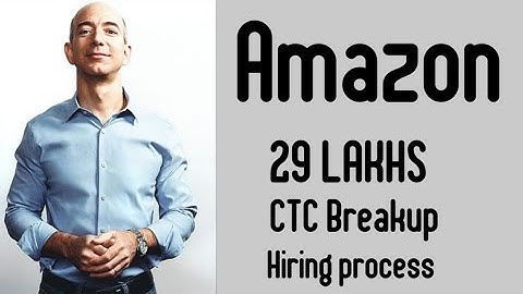 Amazon 29 Lakhs CTC breakup | campus hiring process | work culture | Internship | by The One Company