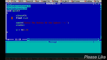 C++ Program To Find The Volume of The Sphere // SJ Tutorials
