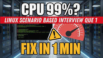 Linux Interview Question: 99% CPU Usage on Server | Real-Time Debug Guide in 60 Seconds