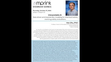 The MPRINT Webinar Series: Interpretable AI: Data Driven Mechanistic Modeling for Chemical...