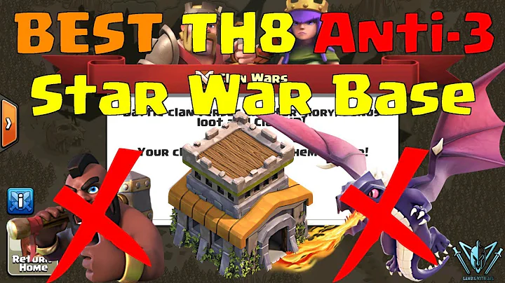The BEST Anti-3 Star TH8 War Base | Anti Dragon | Anti Hog | Example | Clash of Clans with Leonidas!