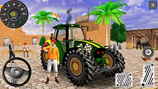 Tractor Transporter Mode Level 1 To 3 Village Tractor Driver 3D Farm - Android Gameplay screenshot 2