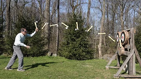 Throwing Axes  // Homemade Science with Bruce Yeany