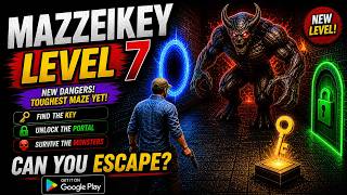 MAZEKEY Gameplay 🔑 Levels 7  | Keys, Portals & Monsters! Can I Escape? Android Game |  Playstore screenshot 5