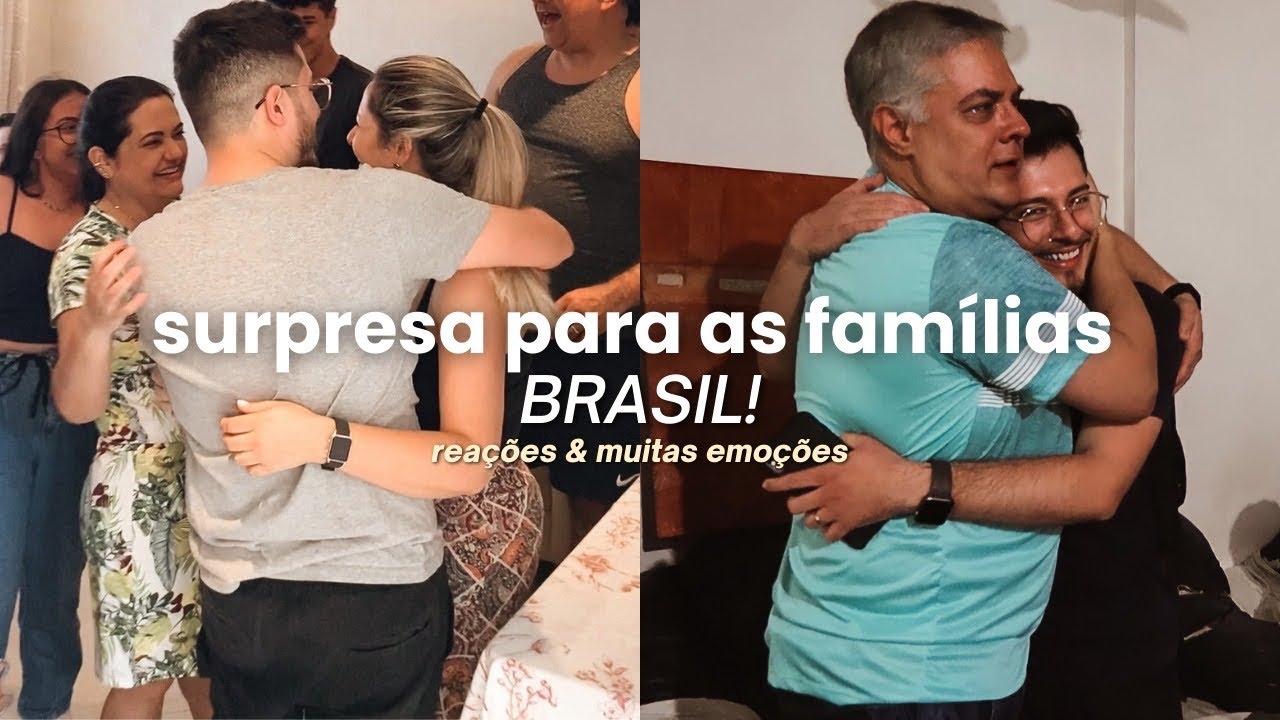 CHEGAMOS DE SURPRESA PARA A FAMÍLIA DO MEU MARIDO NO BRASIL 🇧🇷