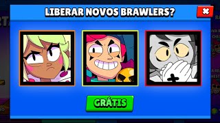 LIBEREI os NOVOS BRAWLERS no Brawl Stars! (SEM QUERER)