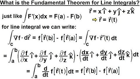 Calculus 3: Line Integrals (29 of 44) What is the Fundamental Theorem for Line Integrals?