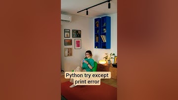 python try except print error