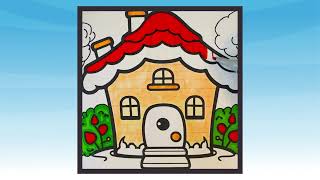 Home Is Where the Art Is Cozy Cottage Coloring Escape