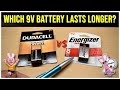 Which 9V Battery Is Better? ENERGIZER or DURACELL? I Have The Answer!