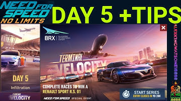 NFS NO LIMIT TERMINAL VELOCITY RENAULT SPORT R.S. 01  DAY 5  4K ULTRA HD