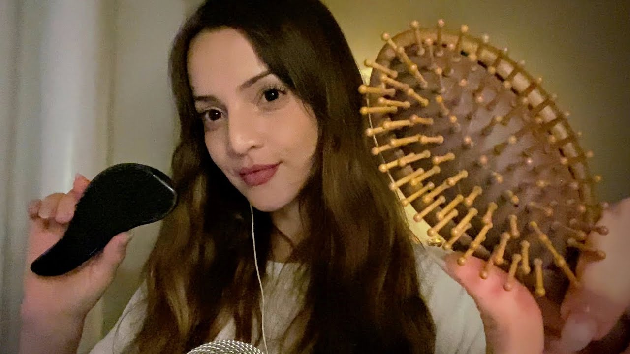 ASMR Relaxante | Cuidando do Seu Cabelo com Carinho (Hair Brushing + Scalp Massage) 💆‍♀️
