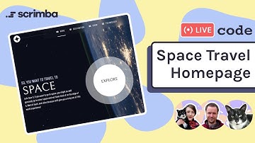 Live-code a space travel homepage with us  | JavaScript, CSS, HTML