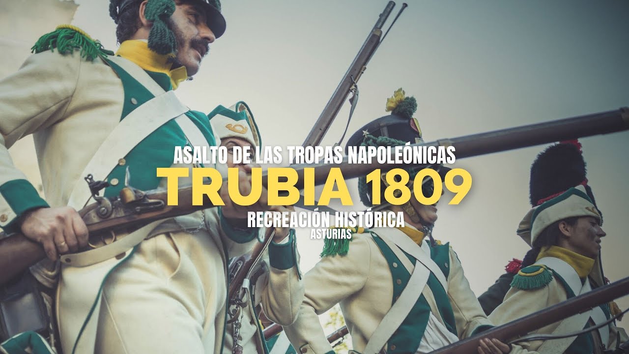 Recreación histórica. Asalto de las tropas napoleónicas a la Fabrica de Trubia 1809, Asturias,España