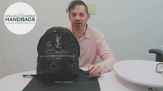 YSL SAINT LAURENT SEQUIN BACKPACK  - Dallas Designer Handbags