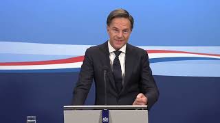 Integrale persconferentie van MP Rutte na afloop van de ministerraad van 30 september 2022.