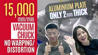 REVIEW: Aluminium Plate l ONLY 2 mm thick | 15,000 mm/min (Vacuum Chuck) No Warping/Distortion