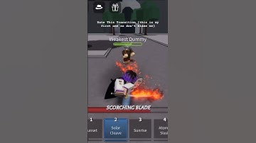 My First Transition! | The Strongest Battlegrounds Aadi Playz #edit #viral #shorts #tsb #games