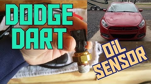 How to replace the oil switch/oil pressure sensor on a Dodge Dart 2013-2016 P0520/P0522