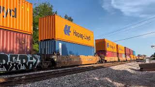 CSX 5463 Leads CSX I138-16 NB Intermodal Train Thru Florence SC