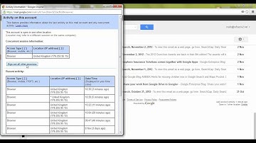 Sign out of all Google Apps sessions