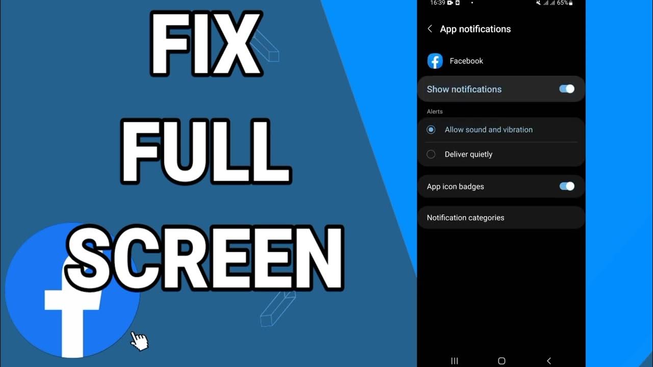 How Do I Get Facebook Back To Full Screen On My Tablet