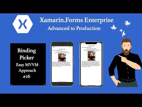 Xamarin Forms Binding Picker Easy MVVM approach #16