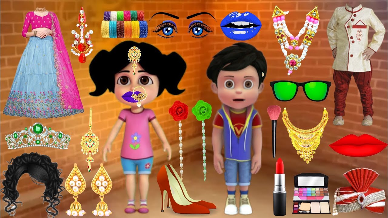 Vir the robot boy ki saddi emli dulhan ke Funny mekeup comedy video