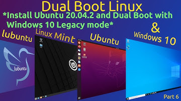 Dual Boot Linux and Windows 10 (Part 6) Install Ubuntu 20.04 Legacy and Dual Boot With Windows 10