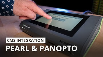 Pearl remote recorders integration with Panopto
