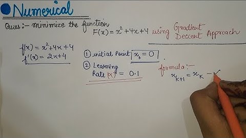 🔴NUMERICAL Gradient Descent || Complete Concept✅️....by_Supriya Srivastava.